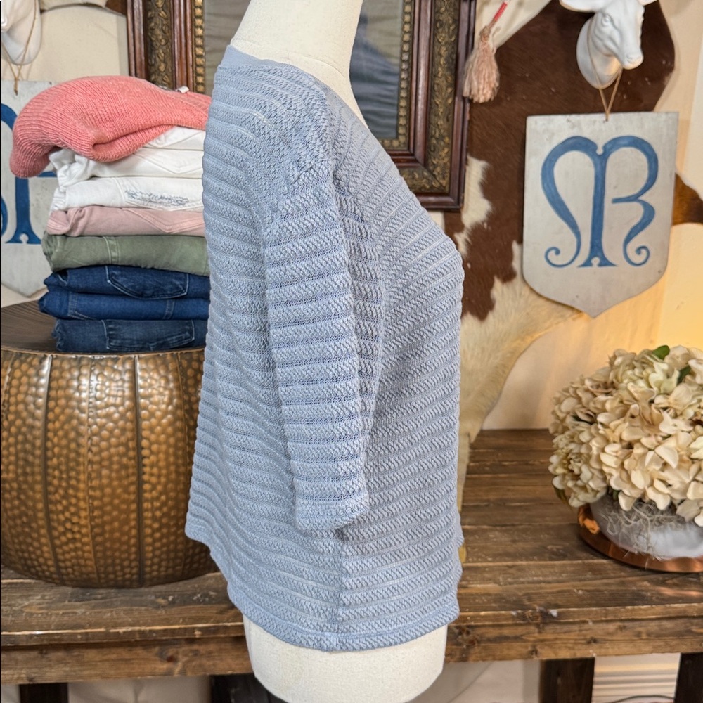LAmade Soft Blue-Gray Knit Top - Picture 3 of 6